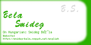 bela smideg business card